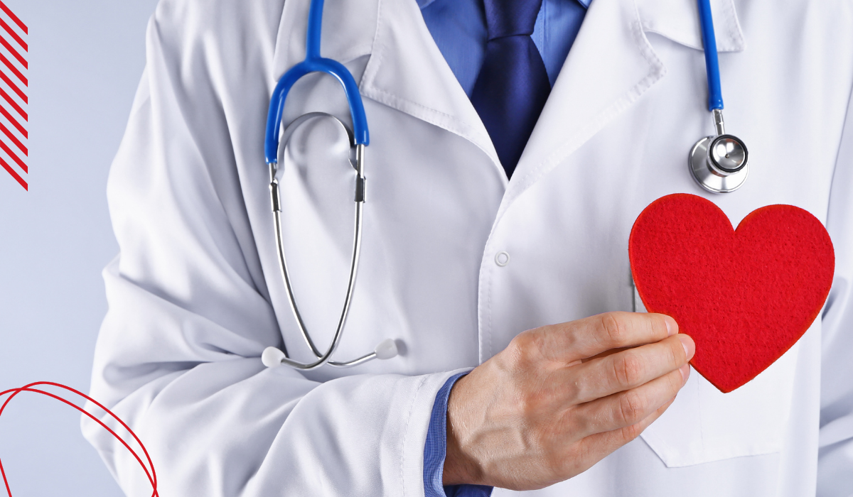 Doctor with paper heart